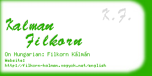 kalman filkorn business card